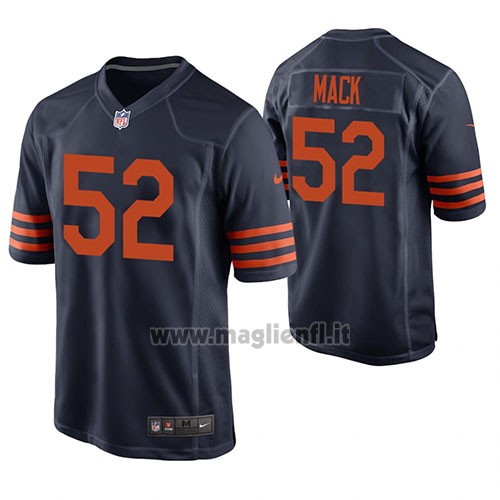 Maglia NFL Game Chicago Bears Khalil Mack Navy Throwback